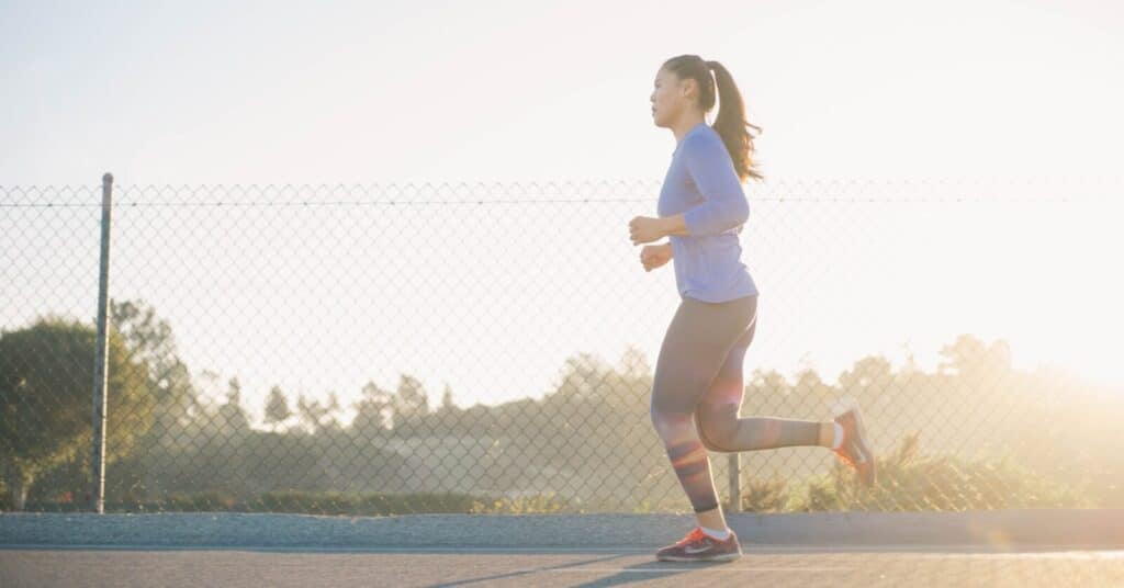 female running