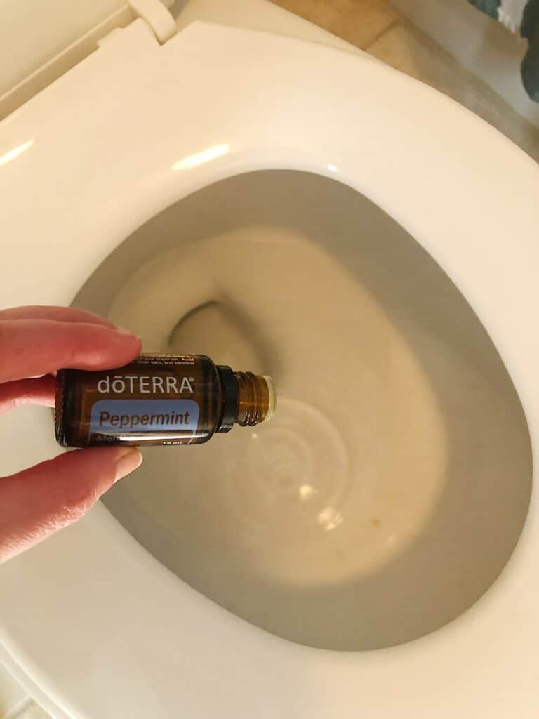 peppermint oil into toilet to help with postpartum urination